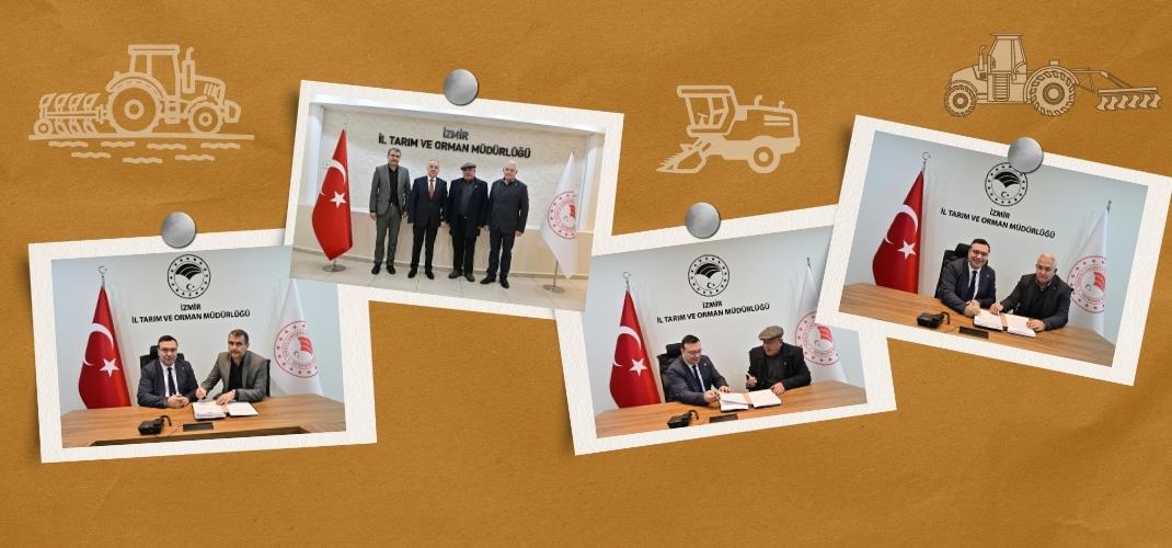 Katı Hayvansal Gübre Dağıtma Römorkunun kullanım haklarının çiftçi örgütlerine devredilmesine ilişkin protokoller imzalandı.